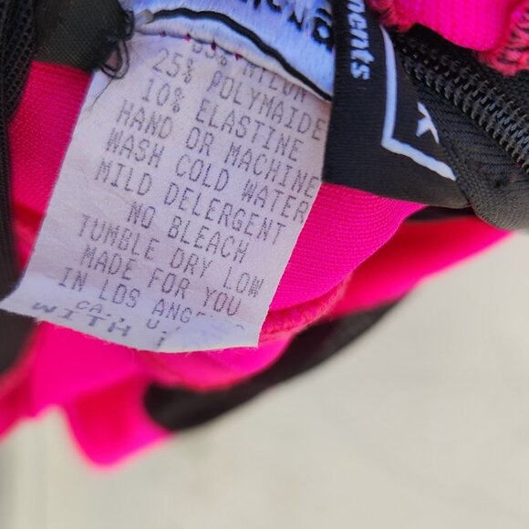 Mark Wong Nark Y2K Hot Pink Lace Trim Bodycon - Picture 6 of 8